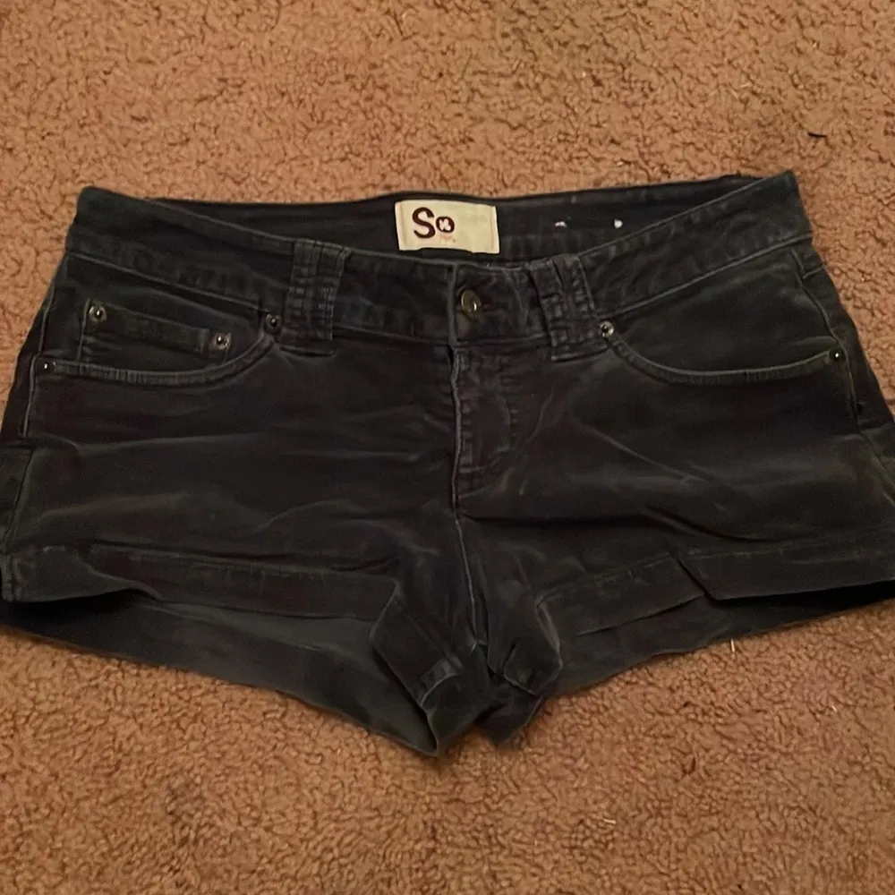 Navy Blue Corduroy Shorts - Image 2