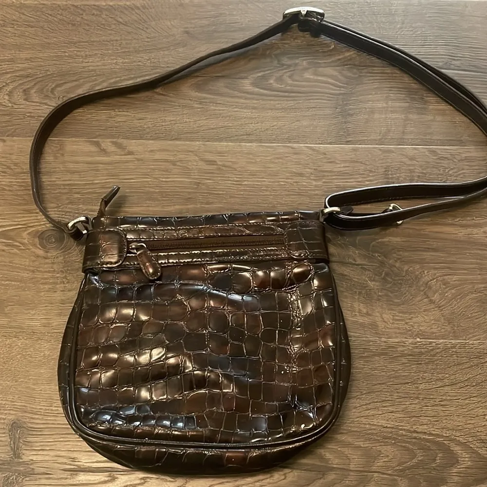 Vintage Brighton Brown Croc - Image 5