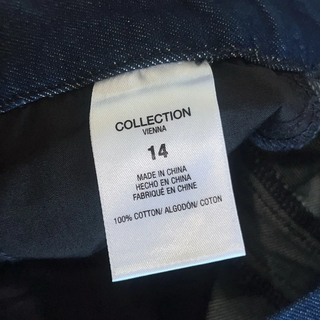 Favorite Daughter The Favorite Shortie‎ Pant Vienna Wide Leg Denim Size 14 NWT Blue - Image 11