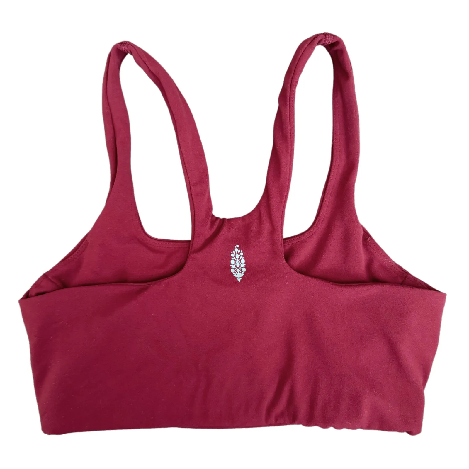FP Movement Free People Never Better Square Neck Sports Bra in Oxblood - XS - Image 4