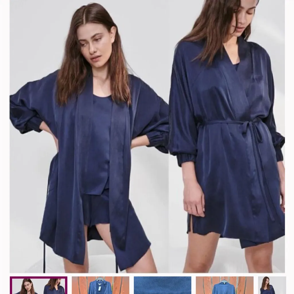 Lunya Deep Blue Kimono Size undefined - Image 7