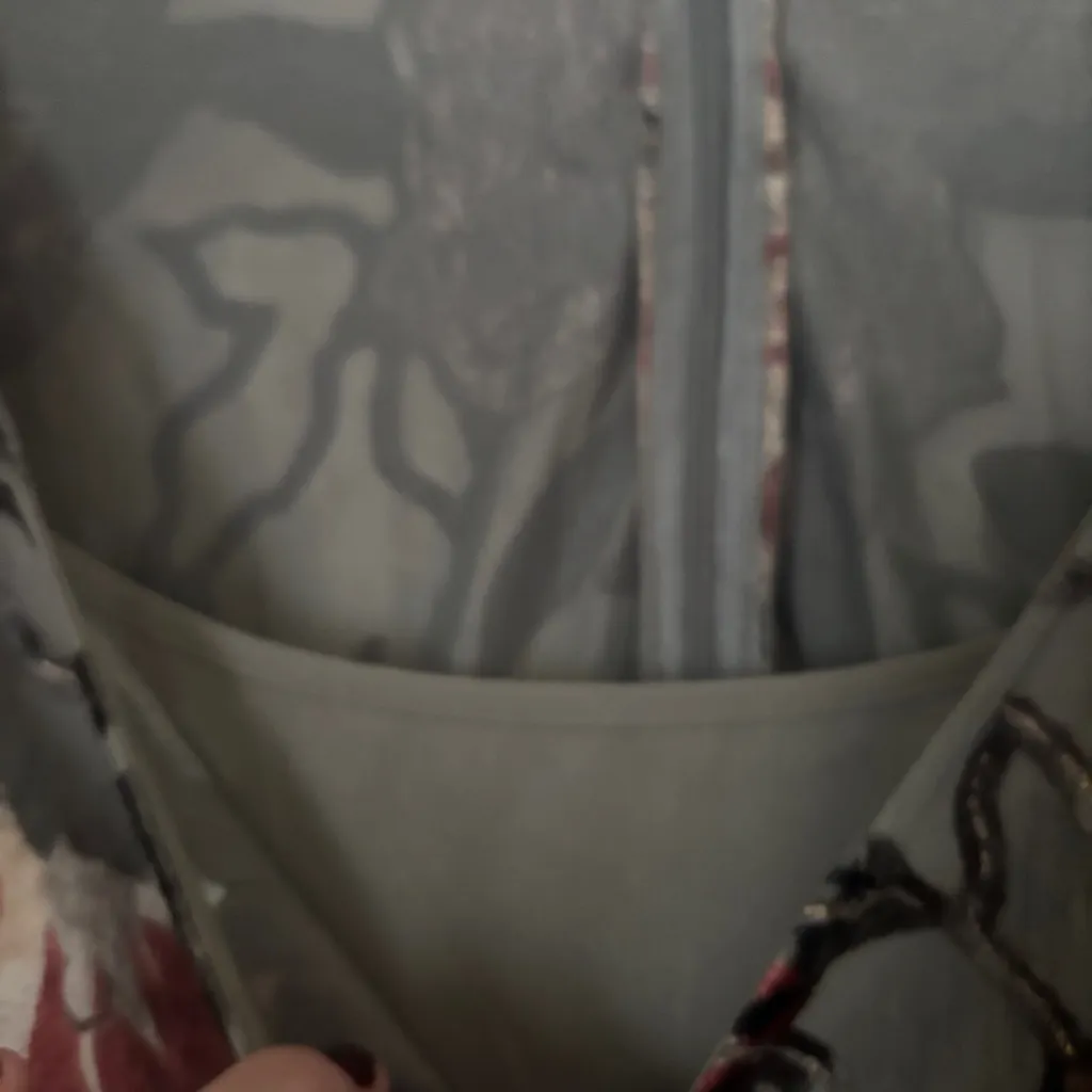 Soft Surroundings Burnout Floral Velvet Long Formal Dress Size Large - Image 5