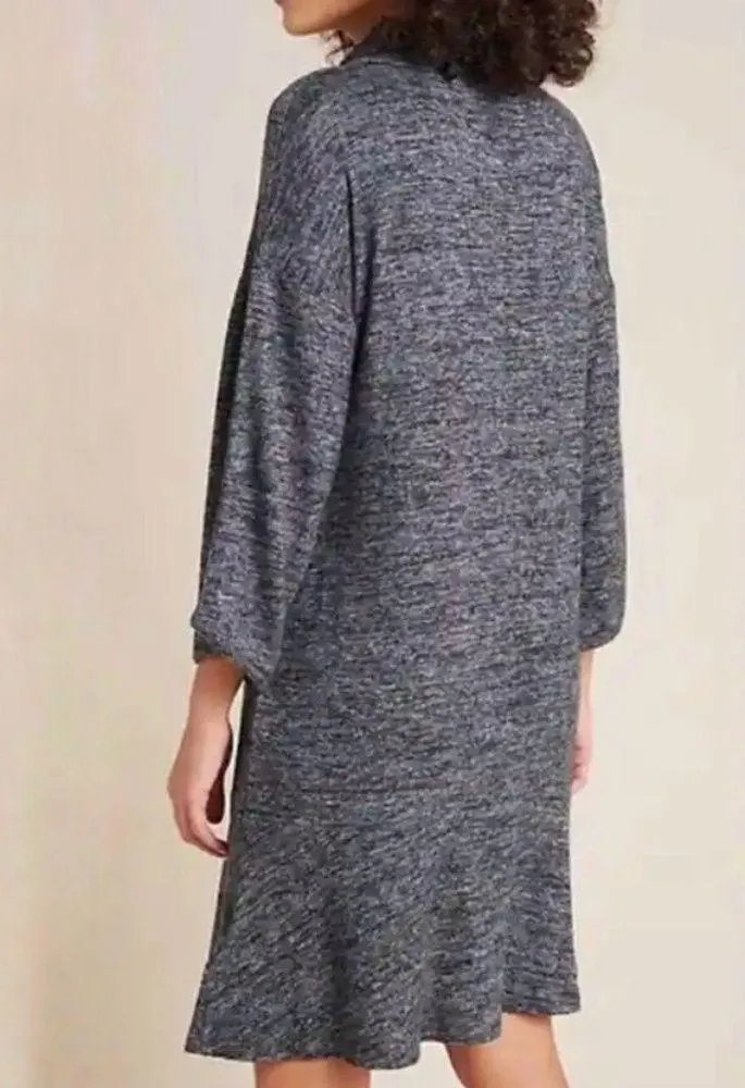 Anthropologie Dress Gray Saturday Sunday Julietta Cowl Neck Sweater Tunic XS EUC - Image 4