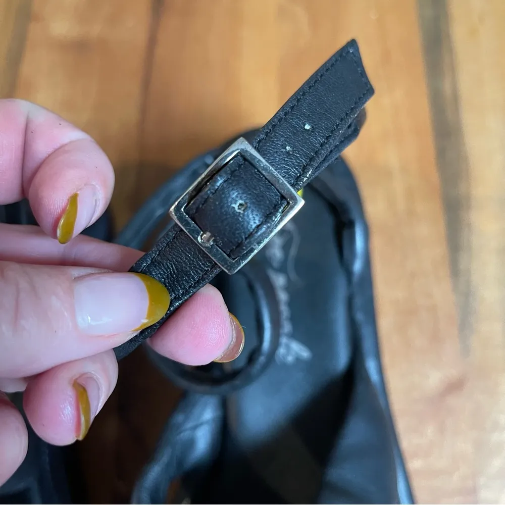 Free People NWOB  Harper Platform Puffy Ankle Strap Sandal Leather Black Size 9.5 - Image 5