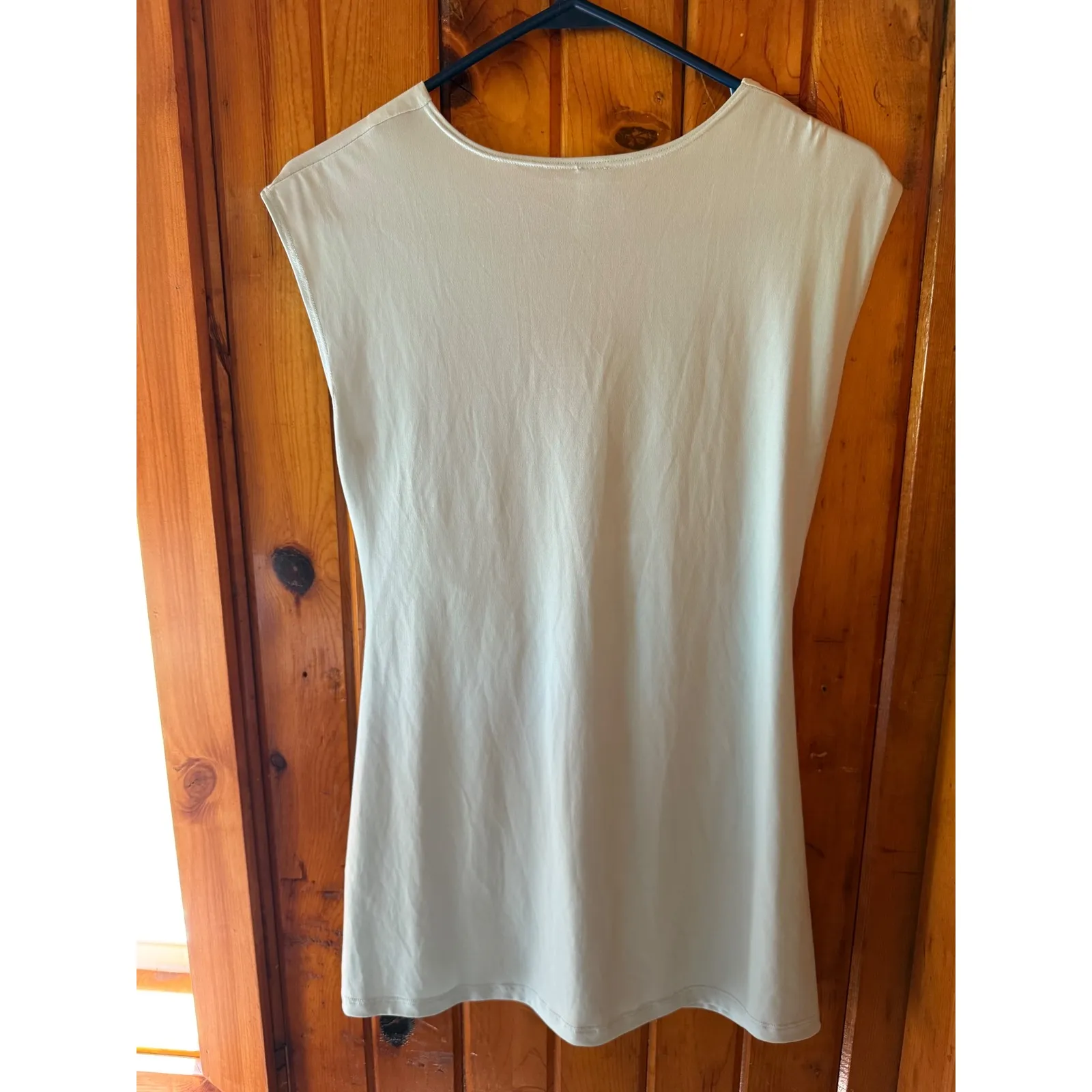 Studio M‎ Sleeveless Top Embellished Jewel Neckline Blouse Light Blue Size M Size M - Image 2