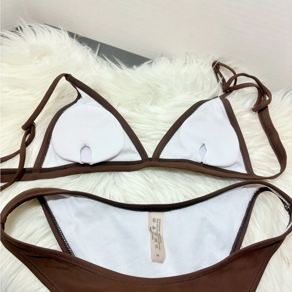 NWOT Chocolate Brown Bikini Set - Image 6
