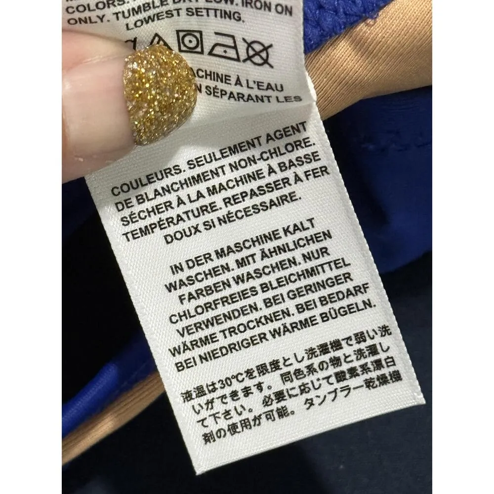 NWT J. Crew Heritage Scoopneck Bikini Top BX611 Royal Blue Womens Size Large L - Image 6