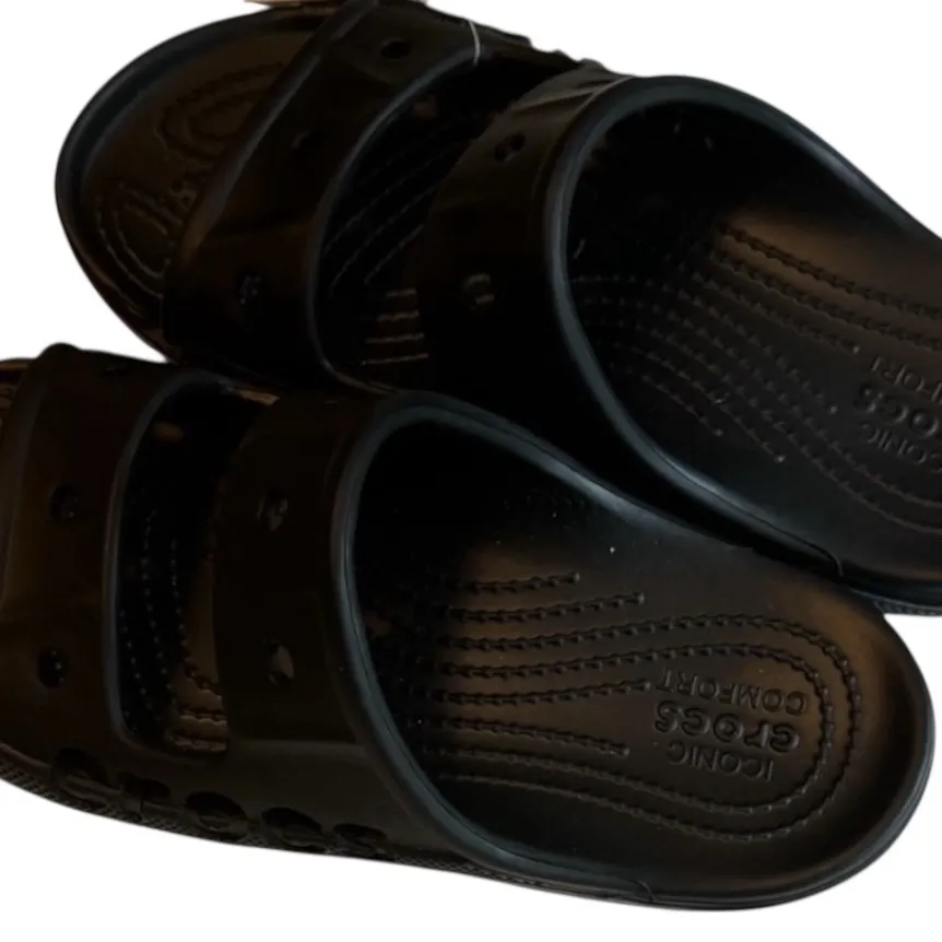 CROCS Classic Black Slide Sandals  Sz 7 Women/ Sz 5 Men - Image 5