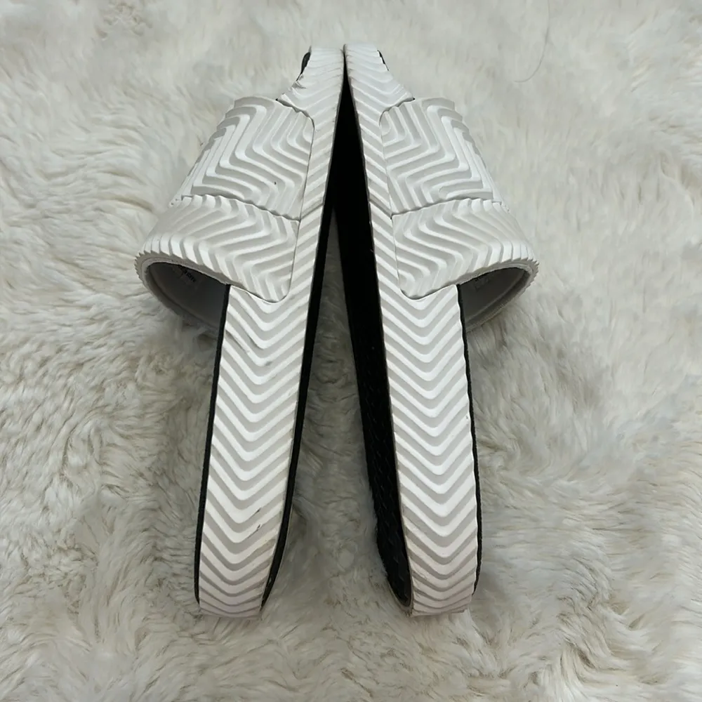 Alexander Wang x AW Adilette Slides White Size 7 - Image 5