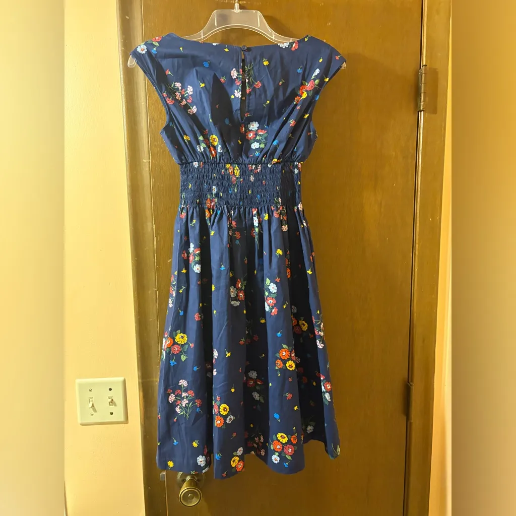 NWT Kate Spade Blair Bouquet Toss Navy Floral Dress - Image 6