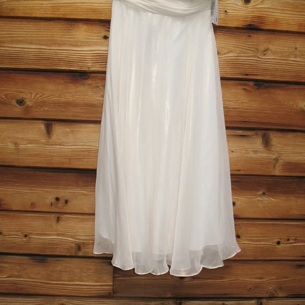 NWT Mac Duggal ROSETTE ONE SHOULDER TEA LENGTH DRESS - Image 10