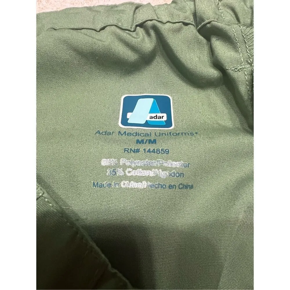 Adar unisex Classic Fit Medical (Scrubs) Pants green Sz M NWT Size M - Image 3