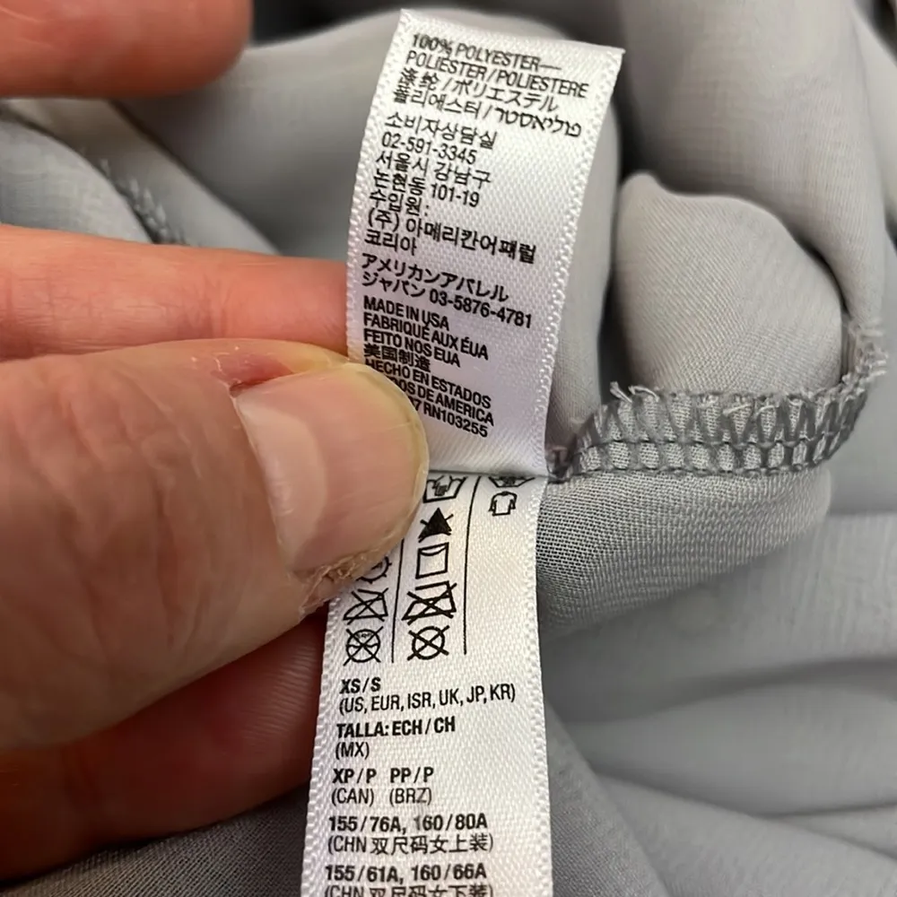 Chiffon by  Gray with Yellow Polka Dot Flare Mini Skirt XS*flaw* - Image 9