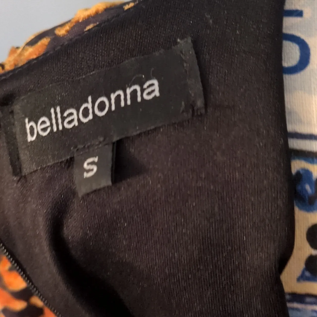 Belladonna Cheetah Velour Midi Long Sleeve Dress Size Small Black - Image 6