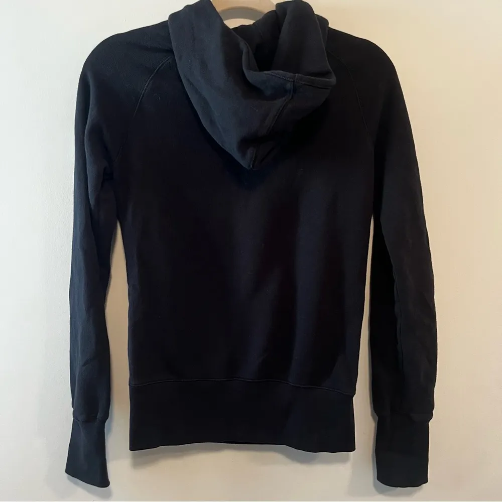 Nike Black Hoodie Small Velour Check - Image 3
