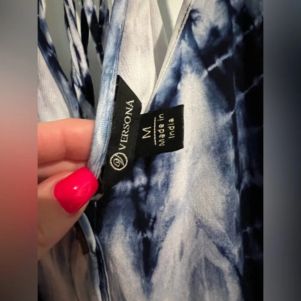 Versona Blue Tie-Dye Romper – Size Medium - Image 8