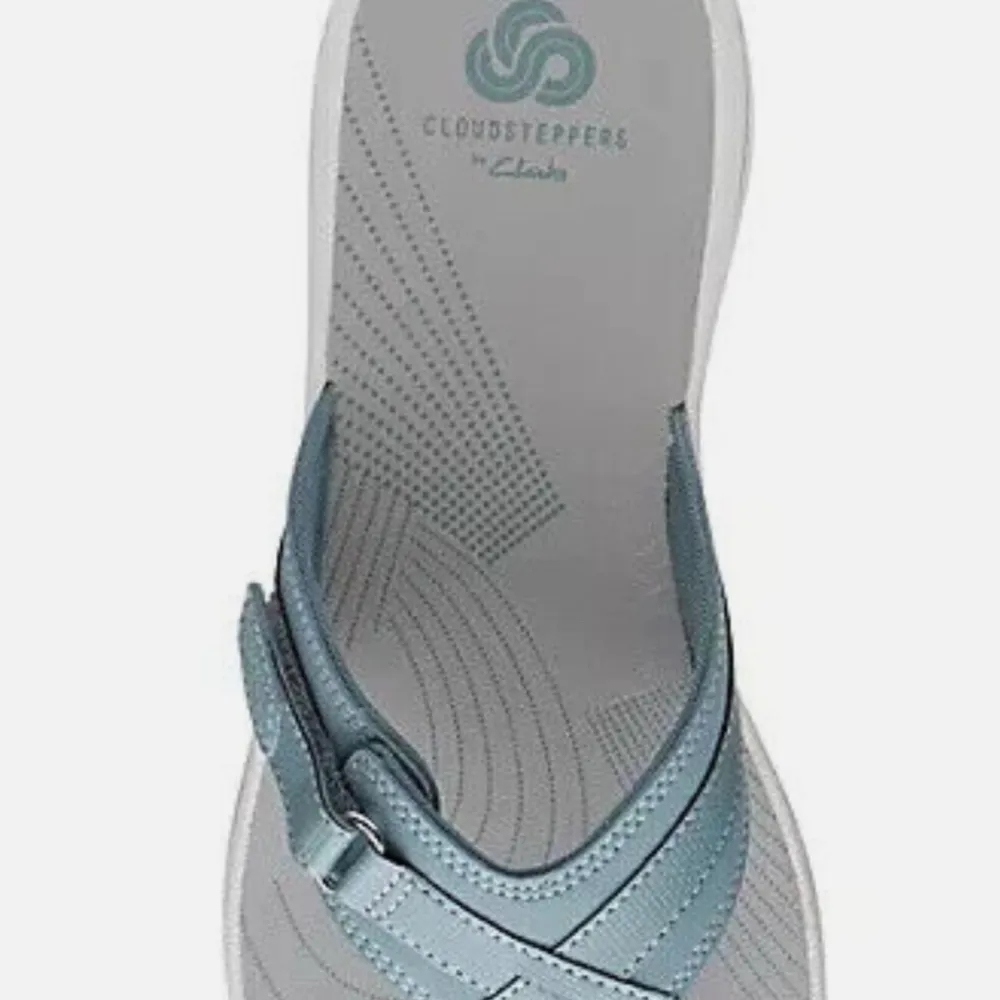 Clarks Gray and White Sandals - Image 2