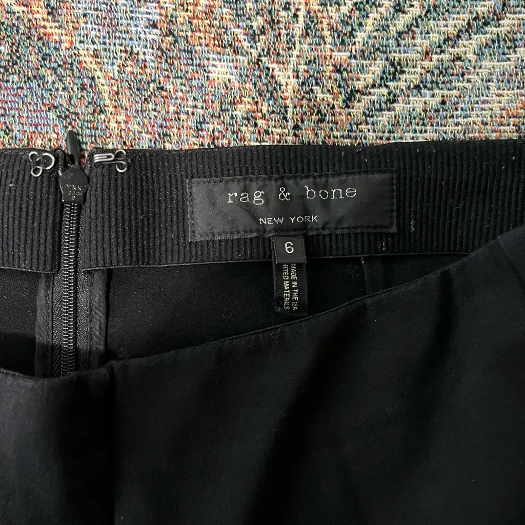 Rag & Bone Black Straight-Leg Dress Pants Women Sz 6 Workwear Minimalist Preppy - Image 13