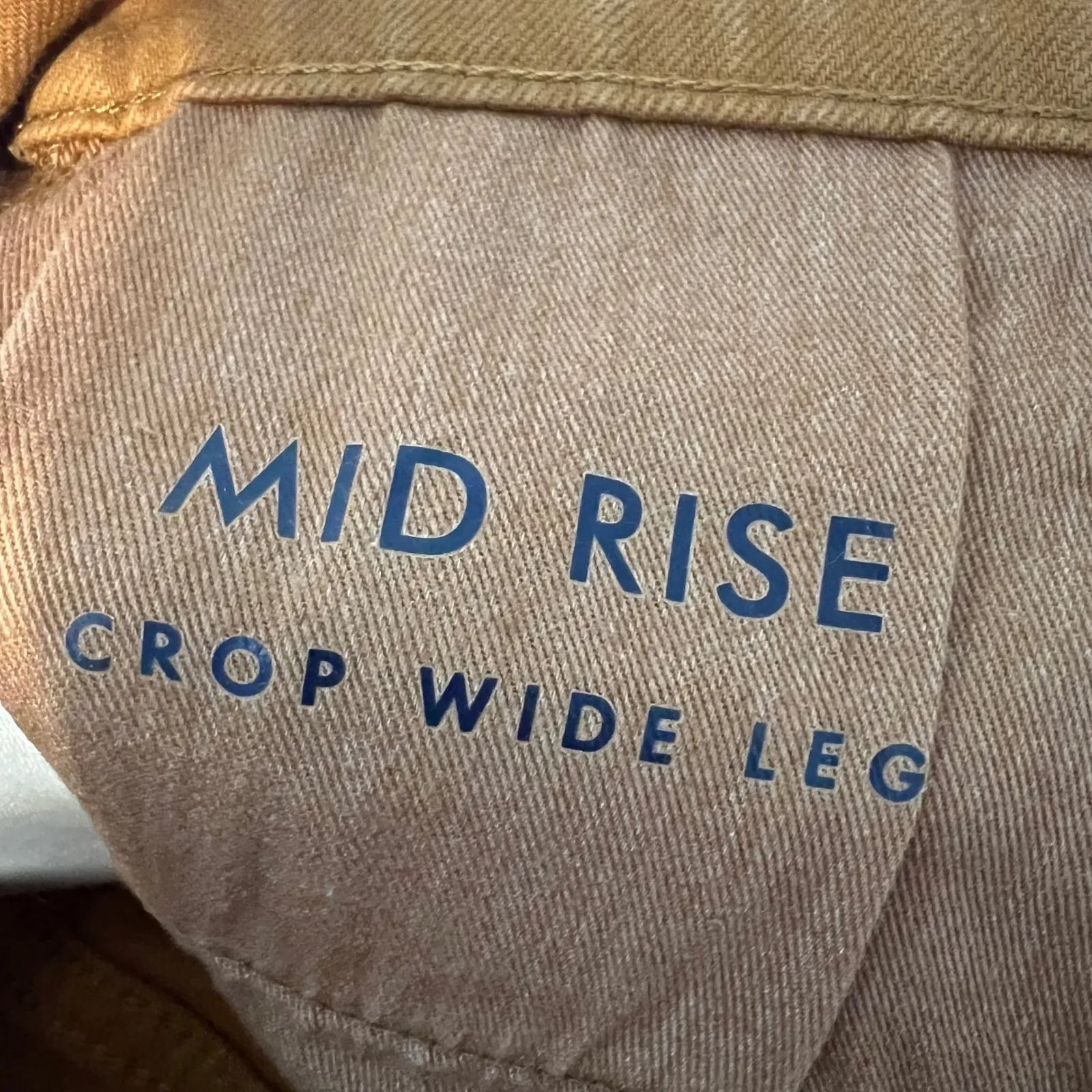 Lucky Brand Midrise Crop Wide Leg Jeans Size 6 / 28 Rust Color‎ - Image 6