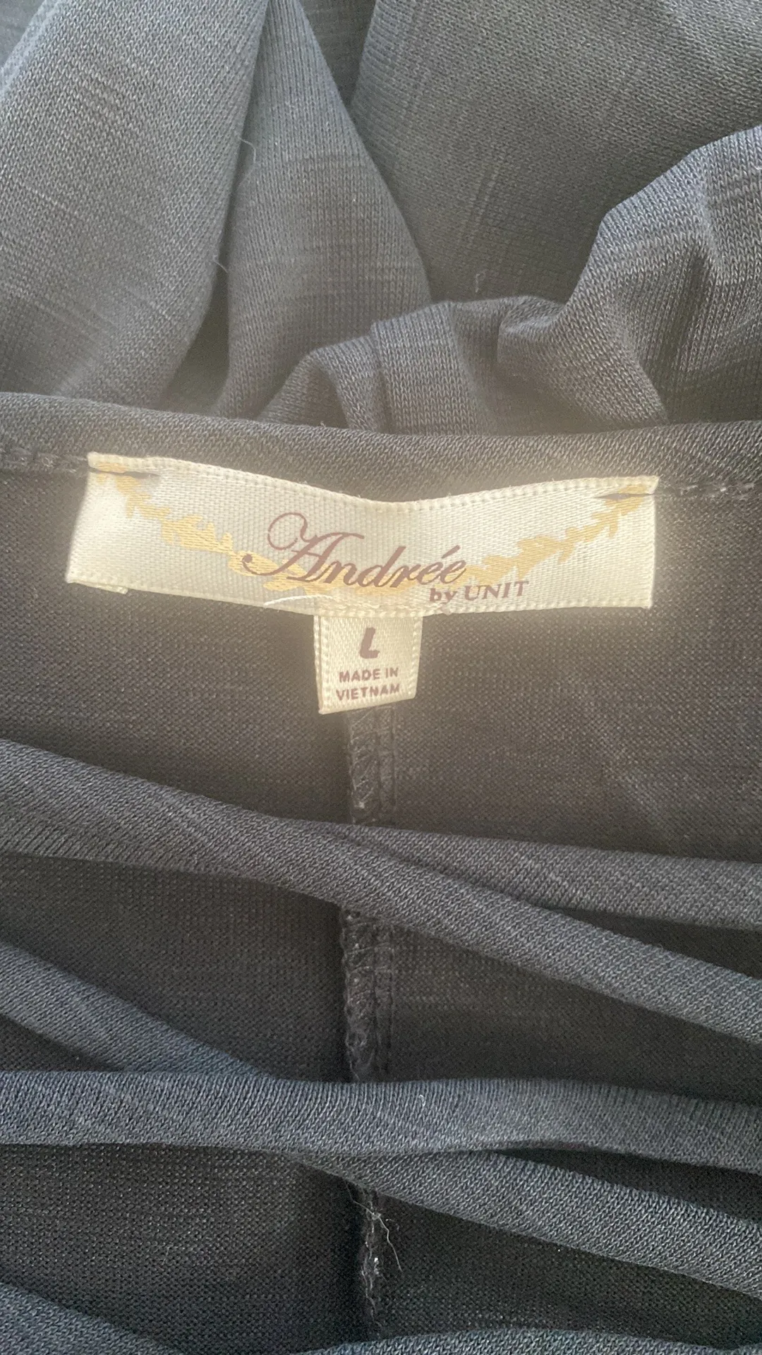 dress long sleeve deep V-neckline crisscrossed front size large - Image 7