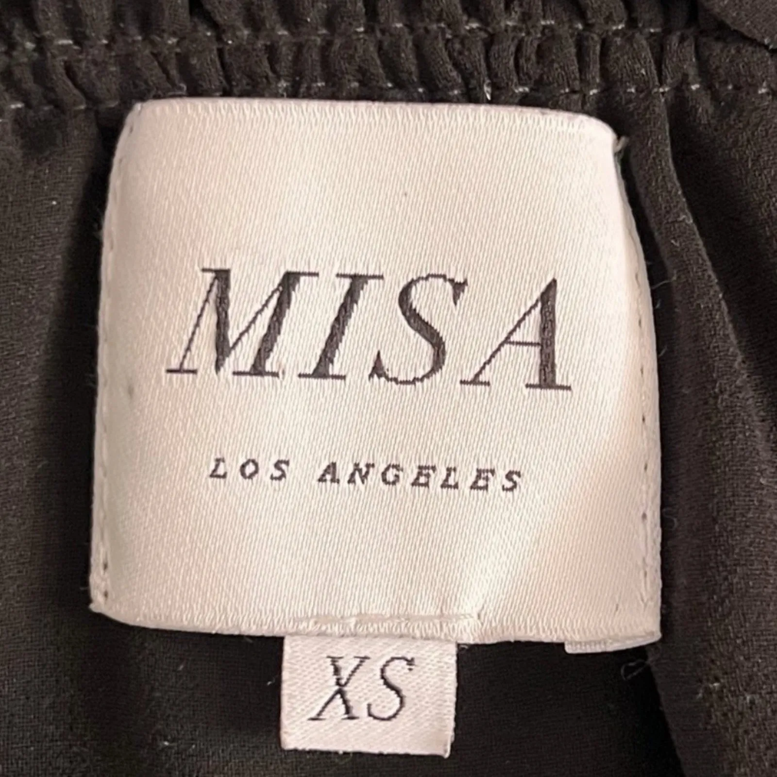 MISA Los Angeles Emeline Black Velvet Ruffle Long Sleeve Blouse - Image 5