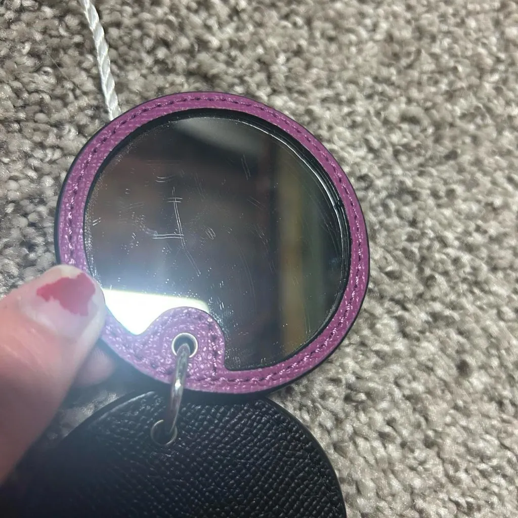 Coach New 2016 Floral Mirror Keychain - Image 5