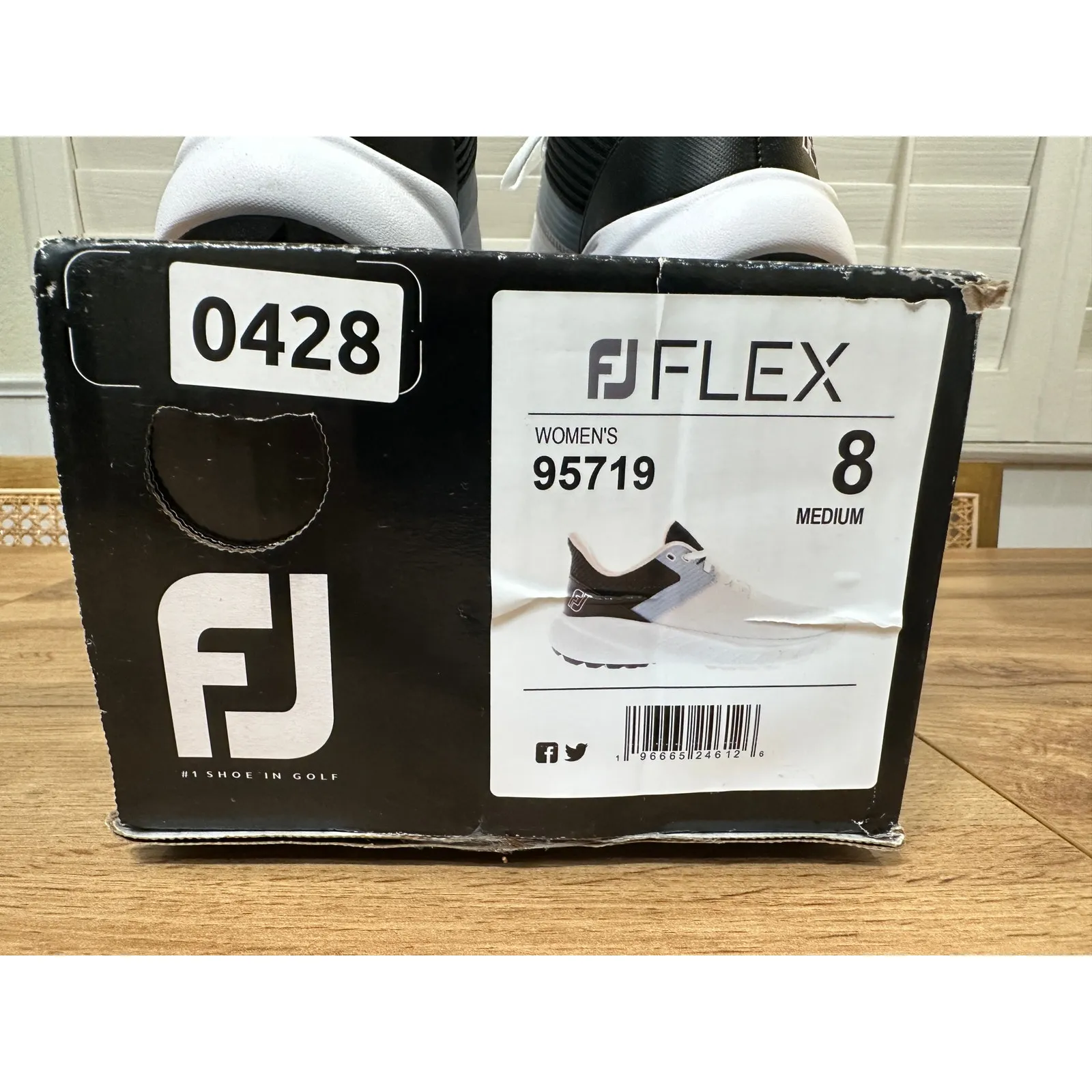 FootJoy Flex Women's Golf Shoes Performance Mesh Black White Size 8 NIB Comfy - Image 11