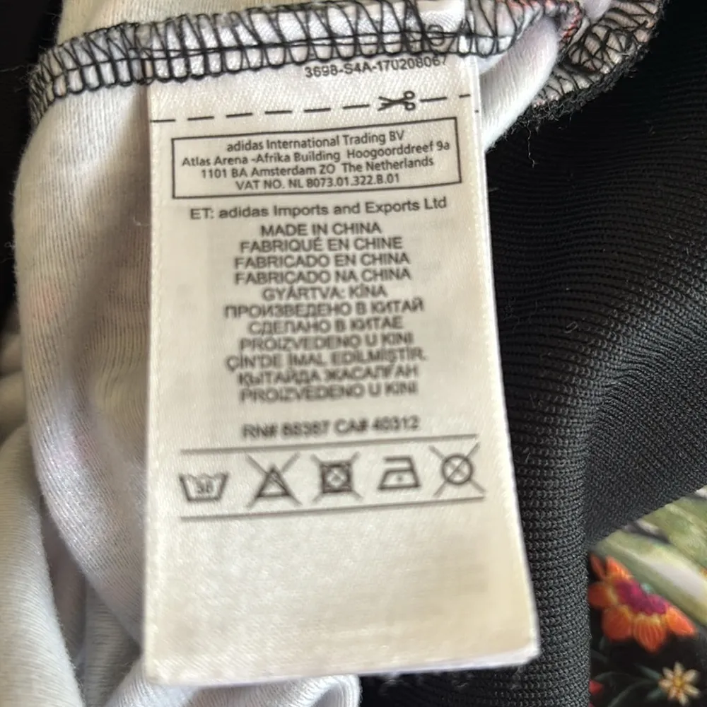 Adidas Originals Jardim Agharta Farm Firebird Floral Track Jacket Black Sz S - Image 5