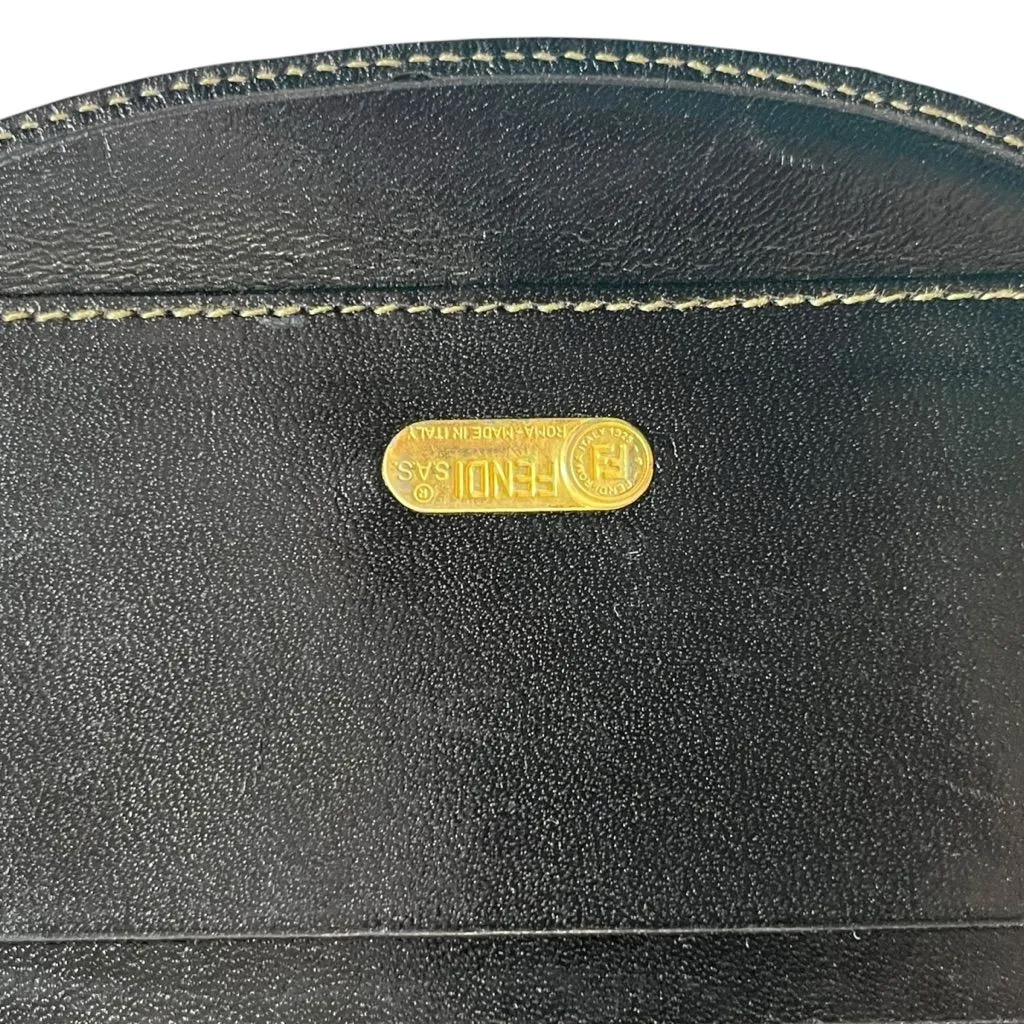 Fendi Zucca Bifold Wallet Canvas Leather Khaki Coin Purse Women’s Vintage - Image 8