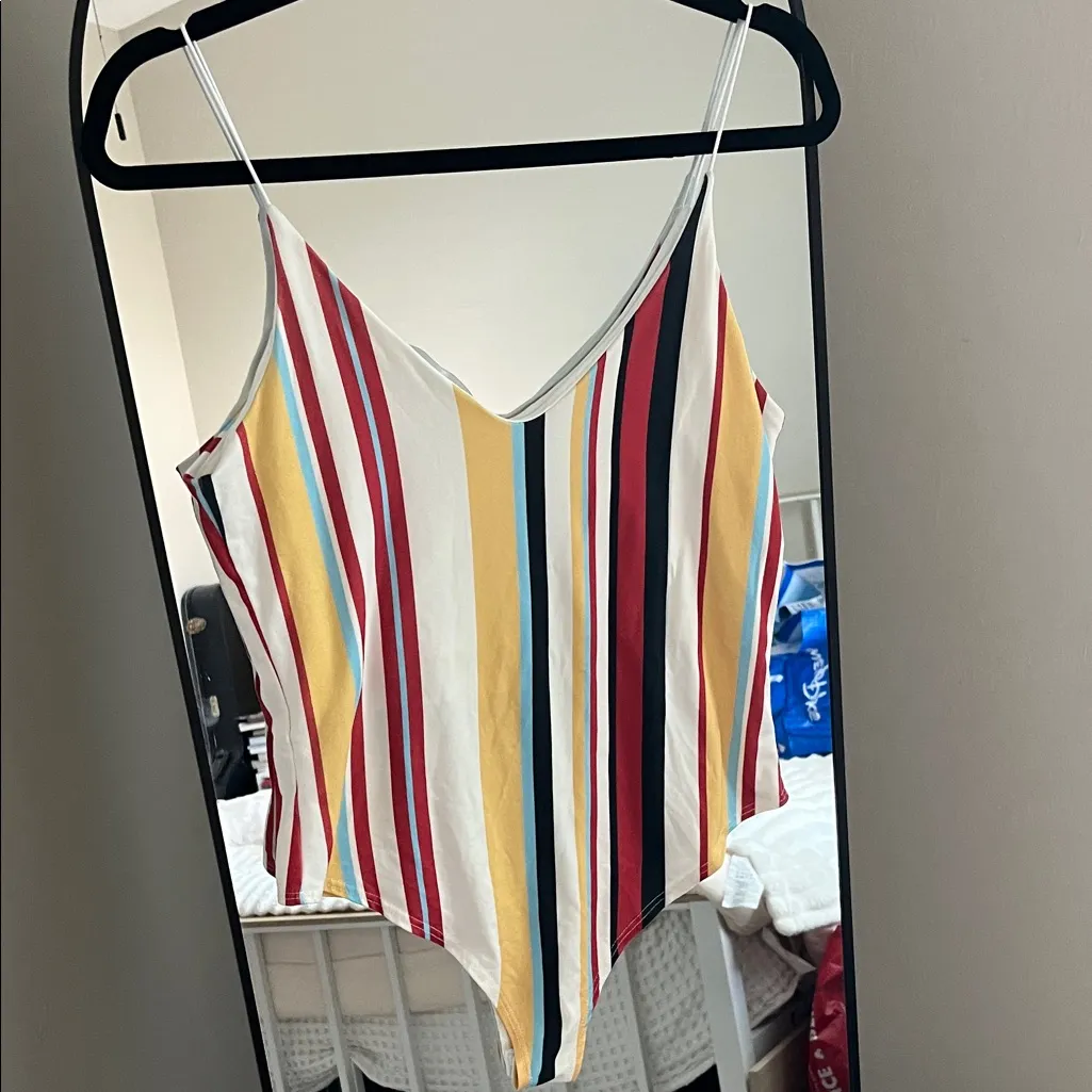 Gaze Striped Multicolor bodysuit Red Size M - Image 5