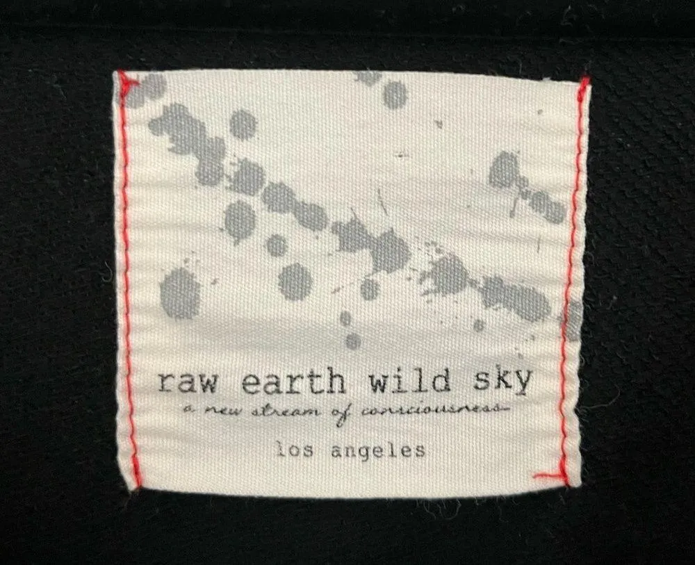 Raw Earth Wild Sky Boho Essential Junction Sweatshirt in Black Size XL - Image 3