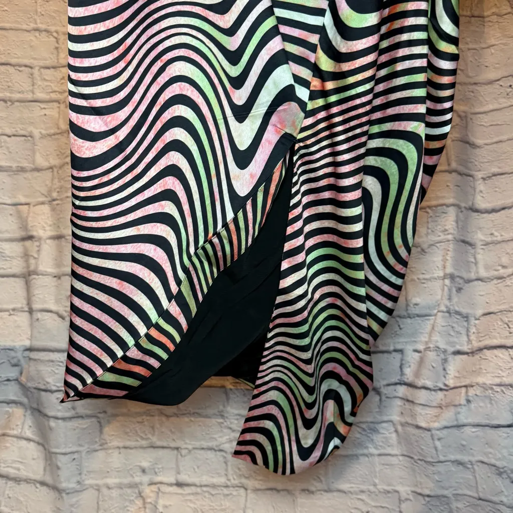 The Drop Vibrant Striped Dress Pink Size XL - Image 5