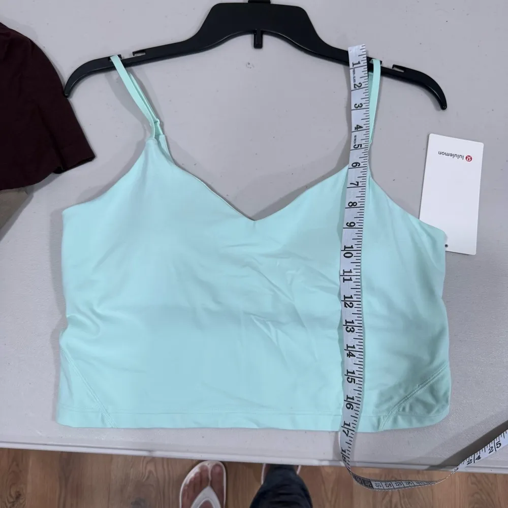Lululemon Align Cropped Cami Tank Top Light Support A/B Cup Sea Mist Size 12 NWT - Image 8