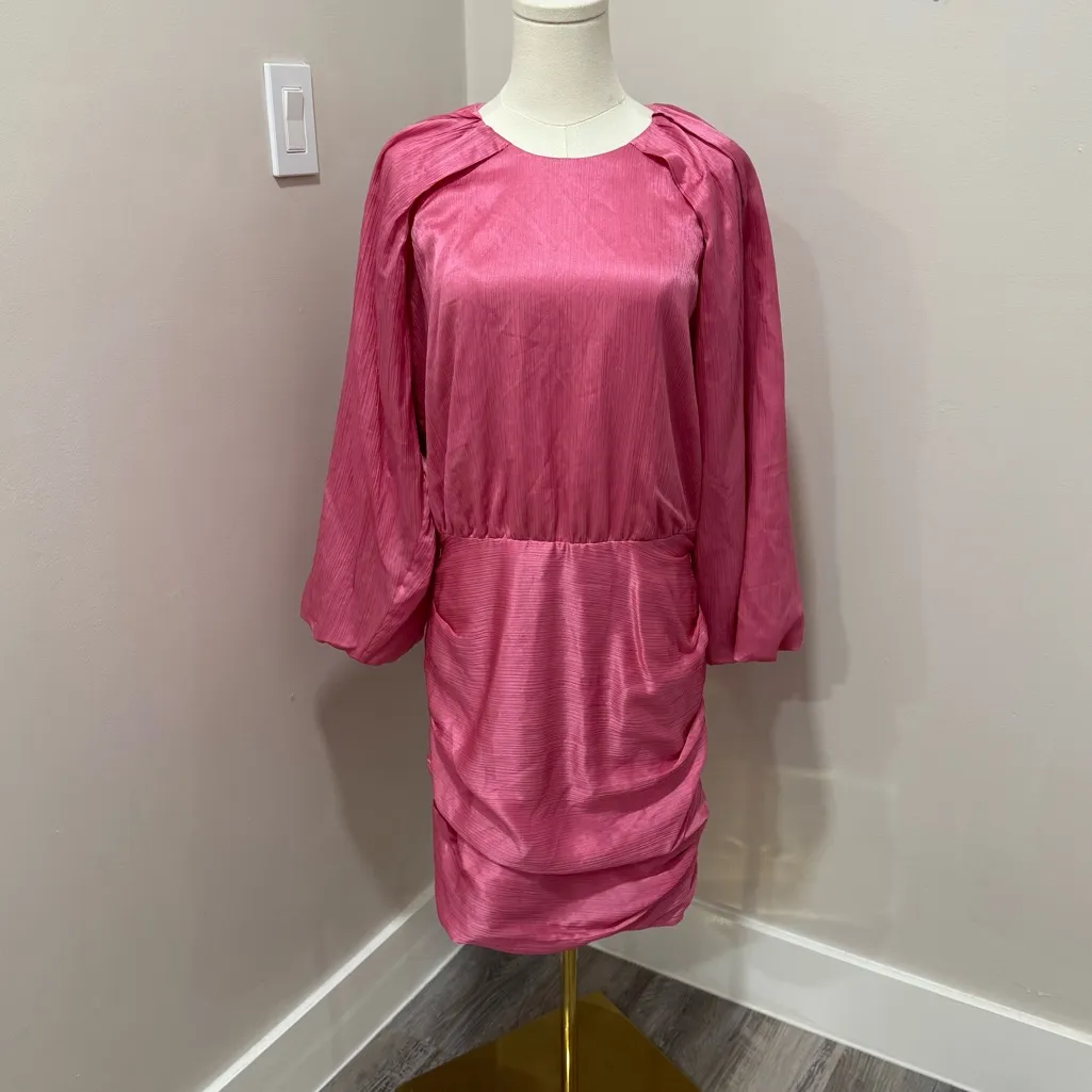 NWT VERONICA BEARD‎ Gracelynn Dress in Pink Sherbet Sz 12 - Image 2