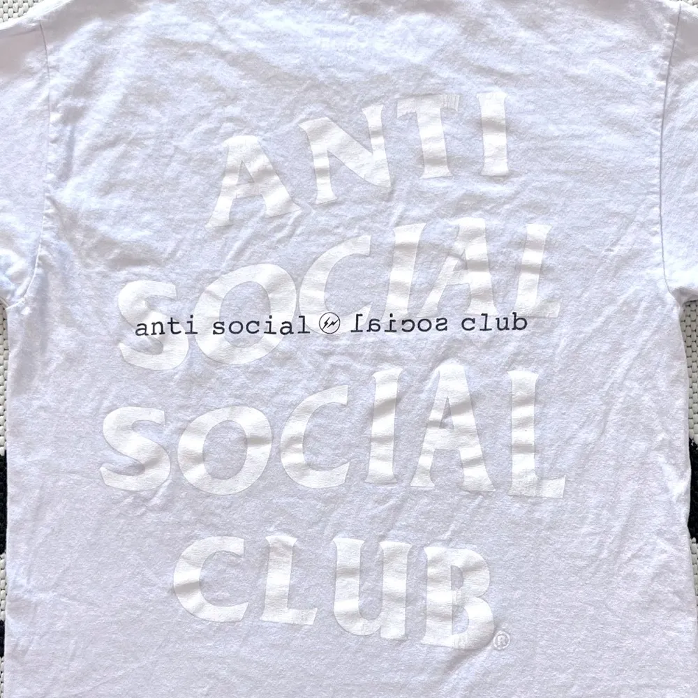 Anti Social Social Club x Fragment Type A Tee in White Small - Image 8