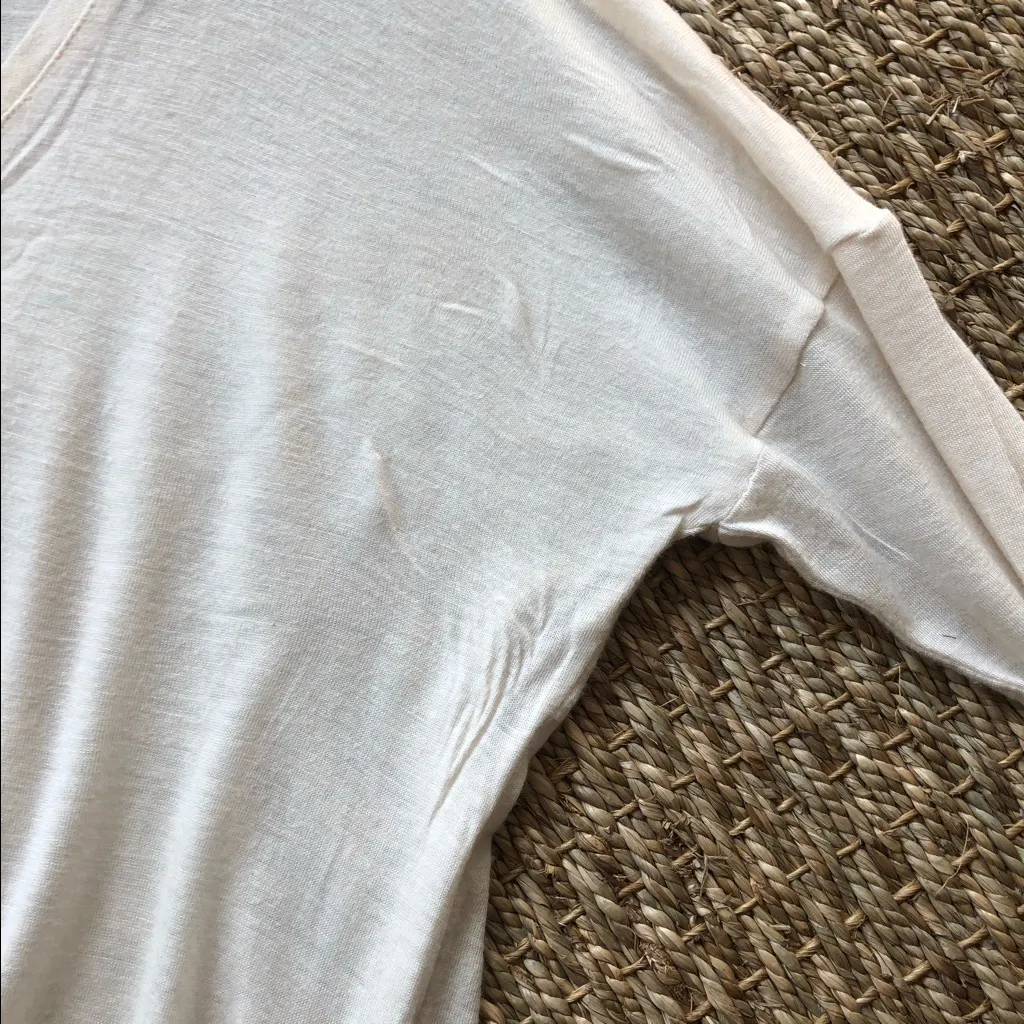 Club Monaco mixed media top - cream - Image 5