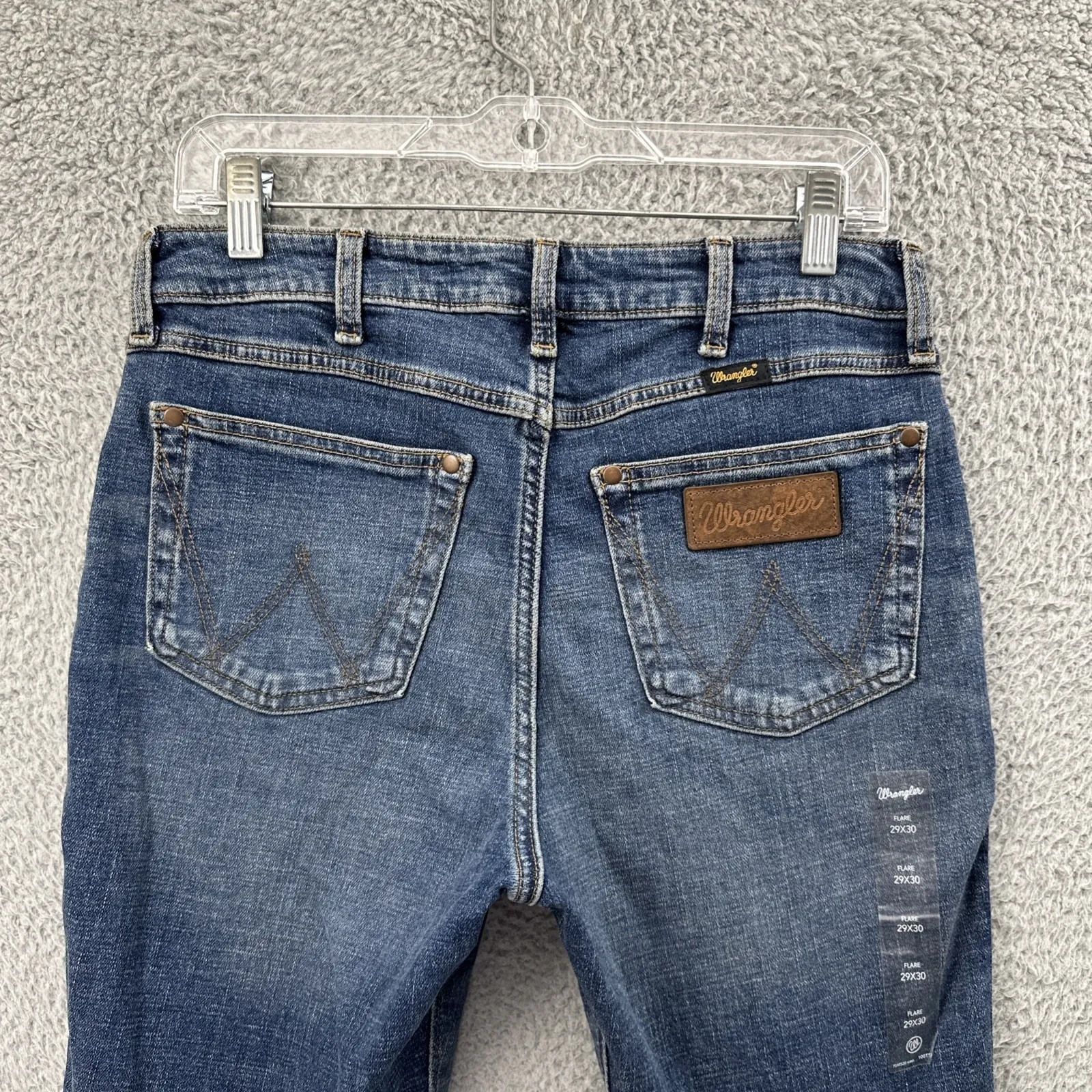 Wrangler Retro High Rise Flare Jeans Western Rodeo Boho Festival Women's 29 x 30 - Image 3