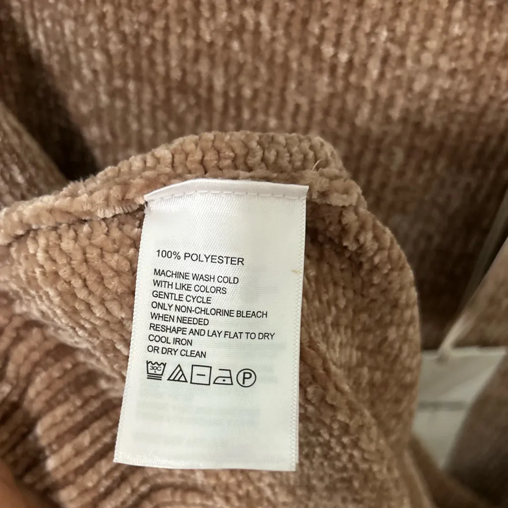 Tommy Bahama Luna Chenille Boat Neck Sweater Caramel Tan Gold Soft Knit NWT - Image 4