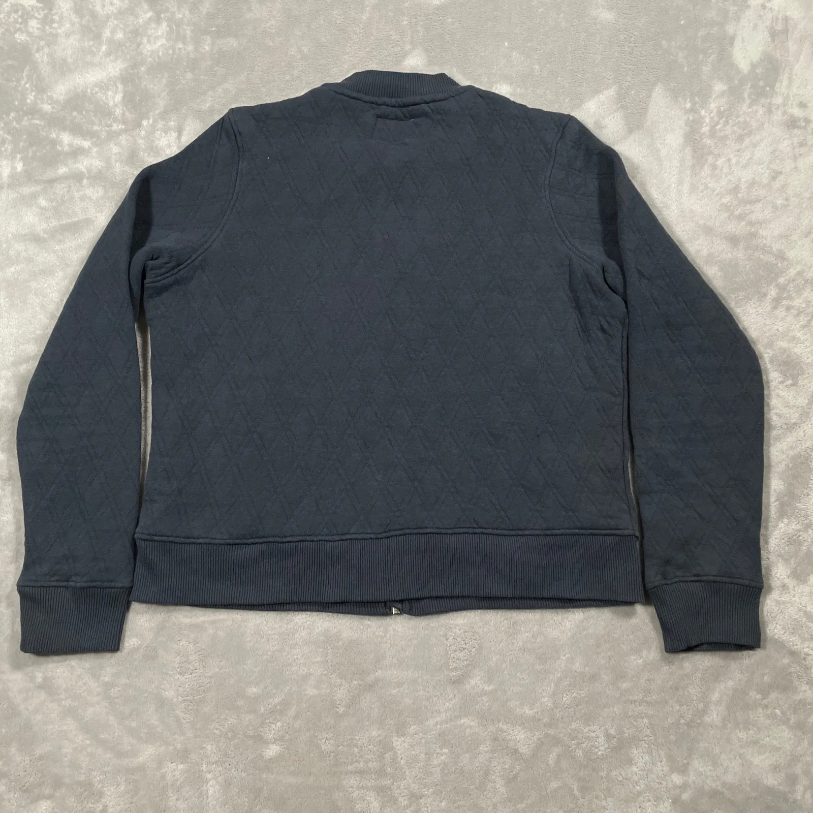 Pact Jacket Medium Blue Quilted Bomber Equestrian Preppy Classic Organic Capsule - Image 2