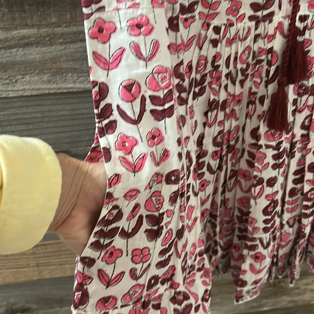 SLV Sur La Vague Blossom Cap Sleeve Mini Dress Size O/P one size petite Pink - Image 13