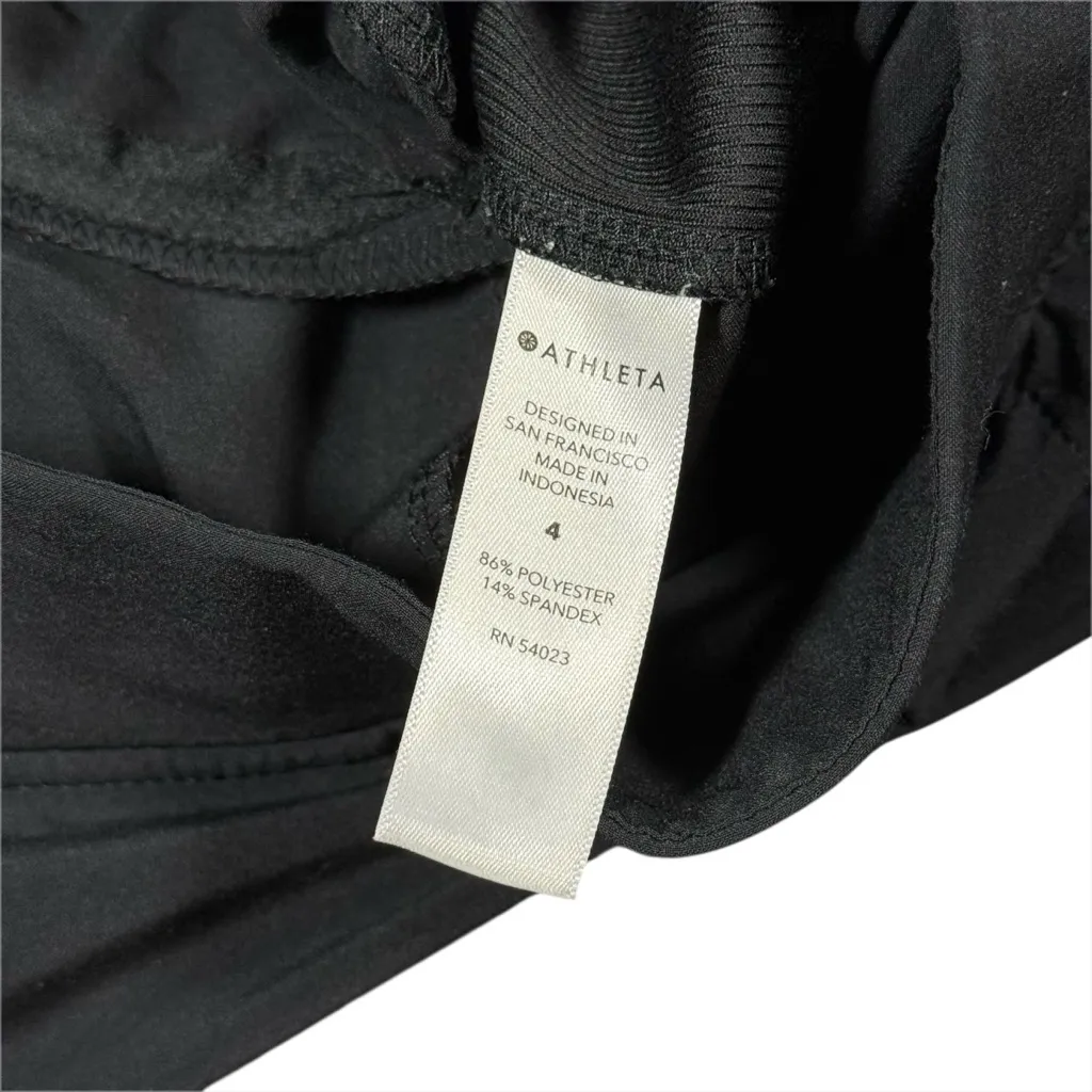 Athleta Brooklyn Mid Rise Ankle Pants Black Size 4 Travel Work Comfy Lightweight - Image 8
