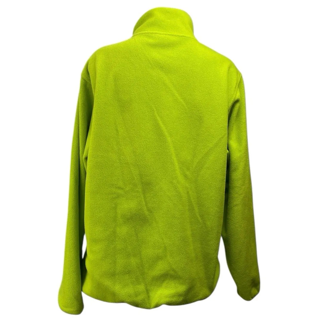 OnlyNY Women's Green Turtleneck Half Snap Fleece Long Sleeve Sweater Top Size M Size M - Image 4