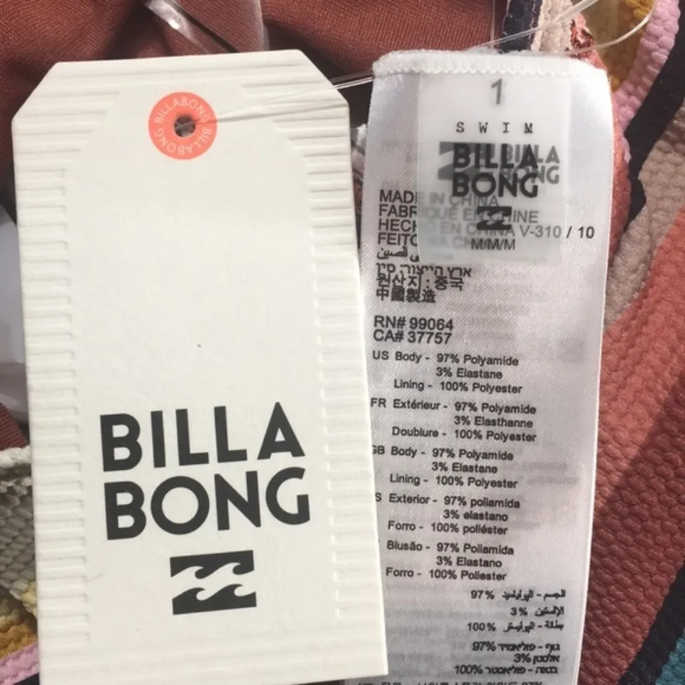 Billabong One Piece Halter Swimsuit Multi Color - Image 5