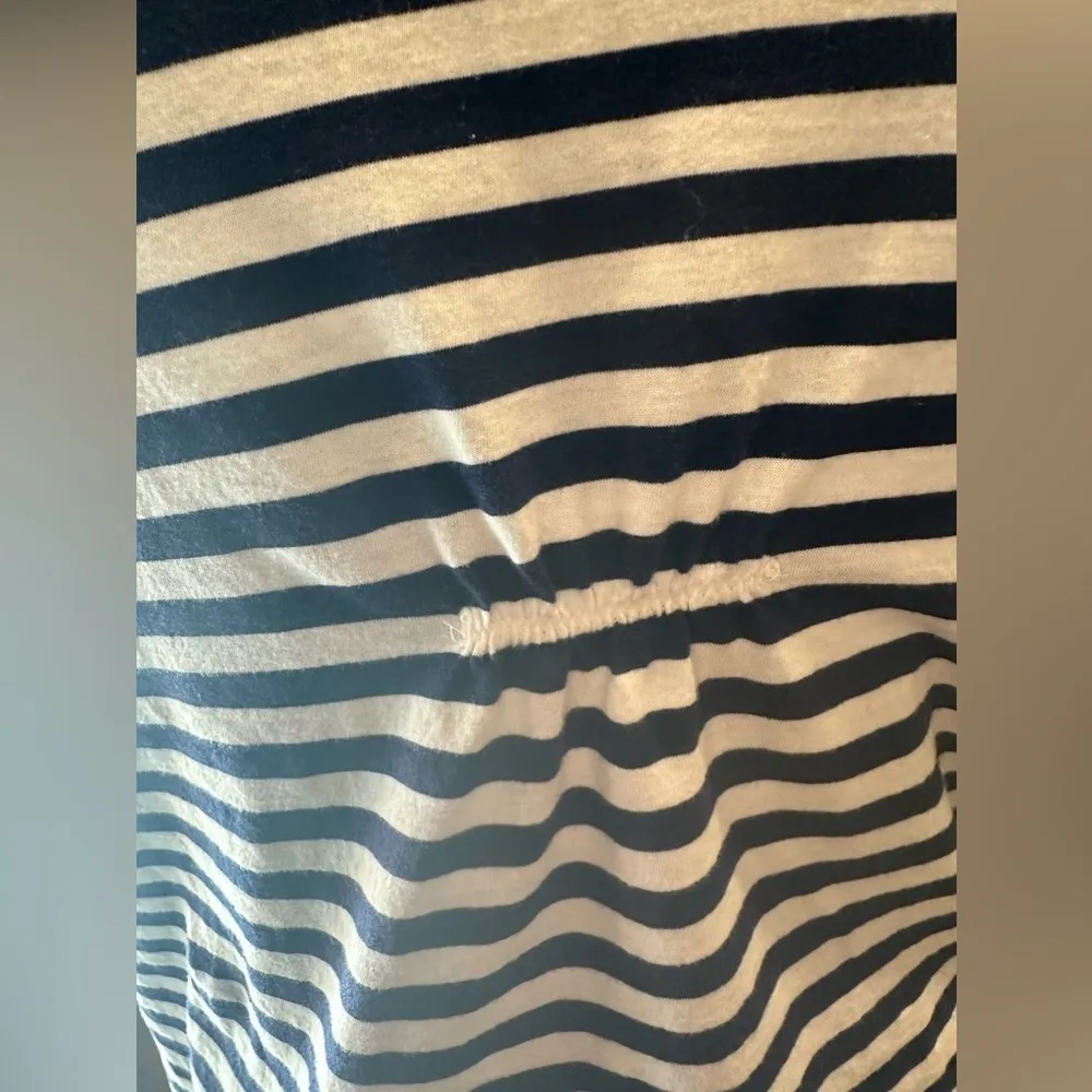 EUC Isaac Mizrahi stripe marina style tank top with waist string Sz Xs - Image 5