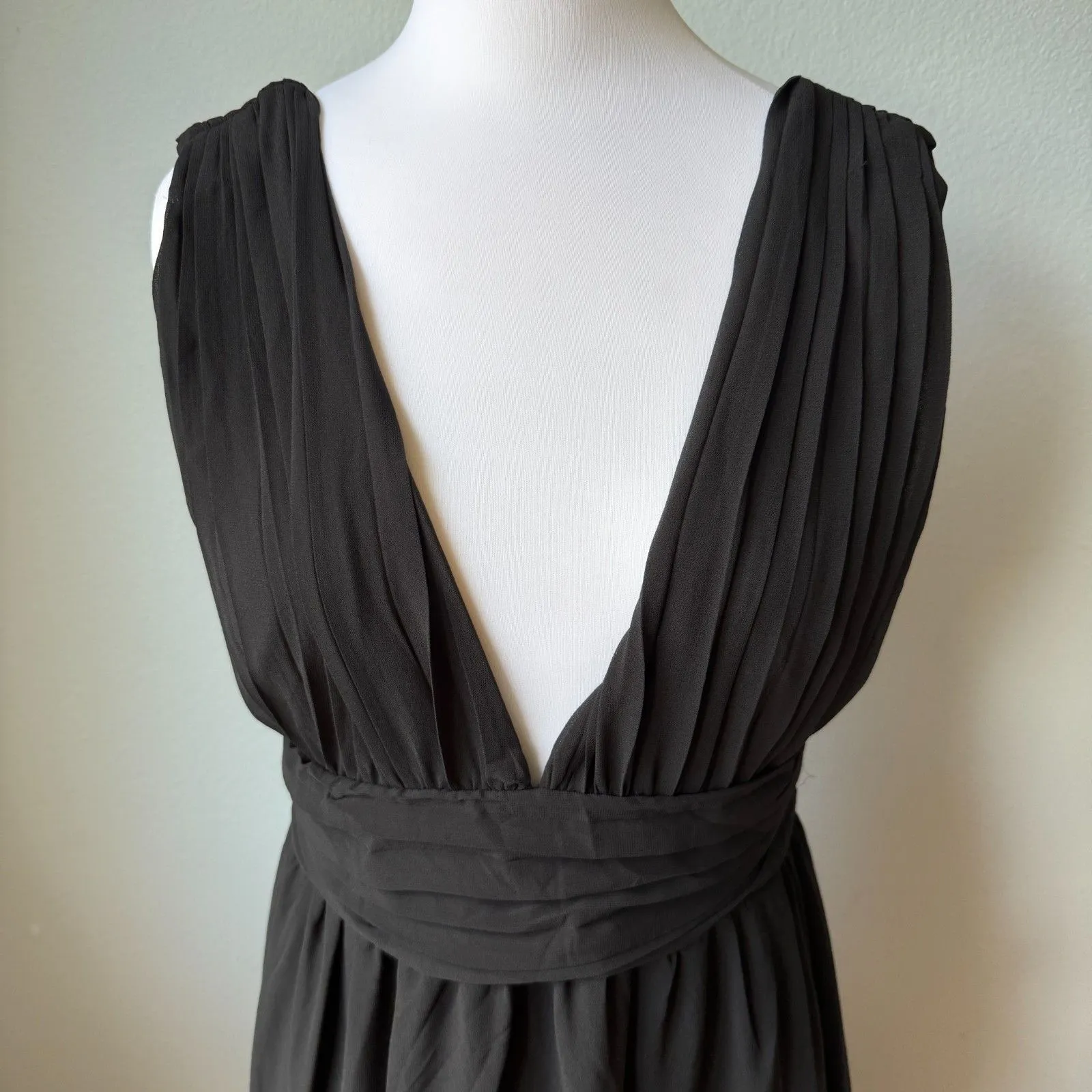 Lulus Heavenly Hues Black Maxi Dress Size Medium - Image 6