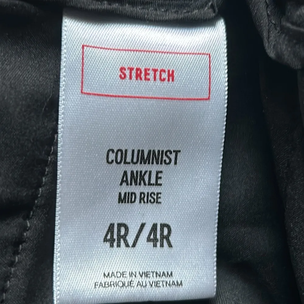 Express Women’s Columnist Ankle Mid Rise Stretch Charcoal Gray Trouser Pants - Image 7