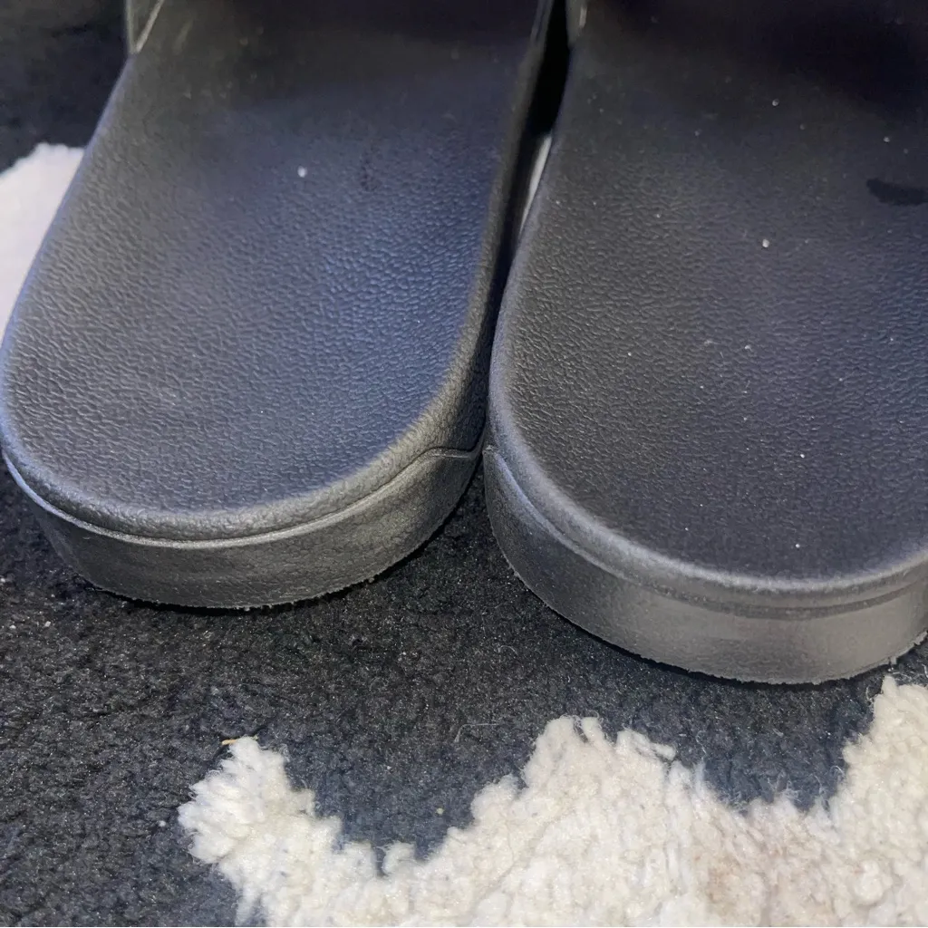 Good Vibes Only Black Slides Purple Size 9 - Image 3