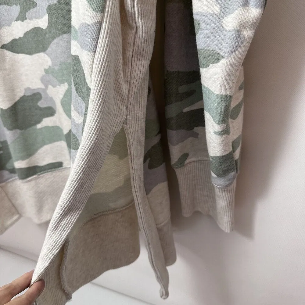 Aerie Sweatshirt Womens Medium Large Good Vibes Camo Pullover Casual Lounge Cute - Image 6