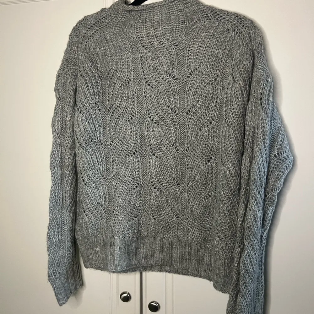 J. Crew pointelle Cableknit sweater alpaca blend - Image 10