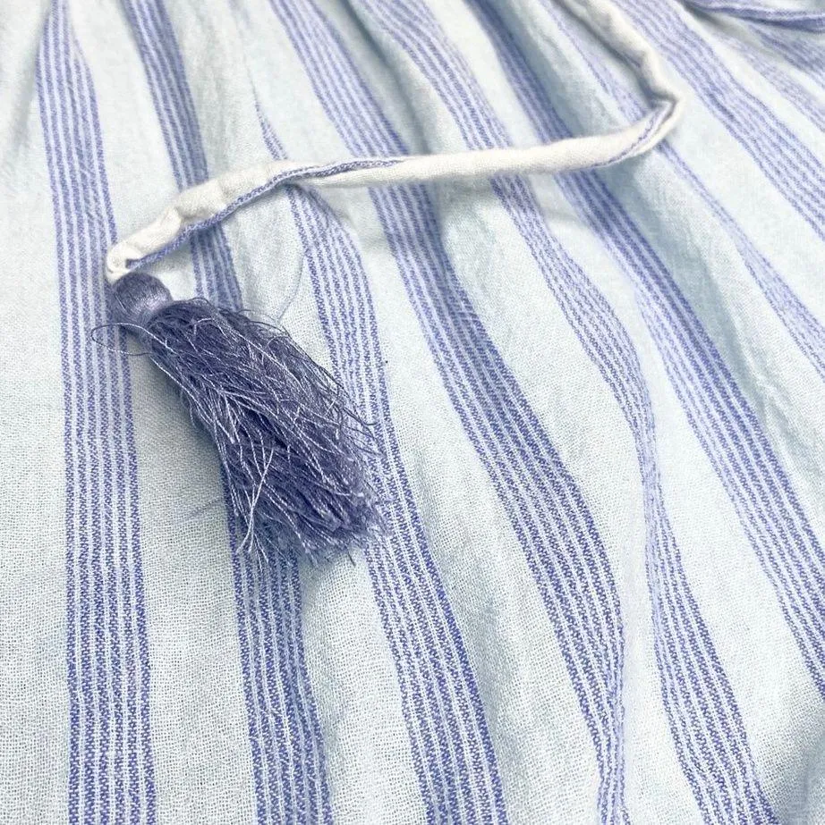 Grifflin Paris ᯾ Striped Short with Tassel Drawstring ᯾ Light Chambray ᯾ Size M Size M - Image 11